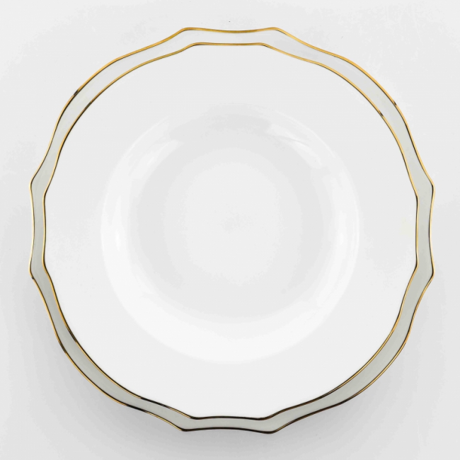 Servizio piatti con filo oro platino elga Servizio piatti con filo oro platino elga